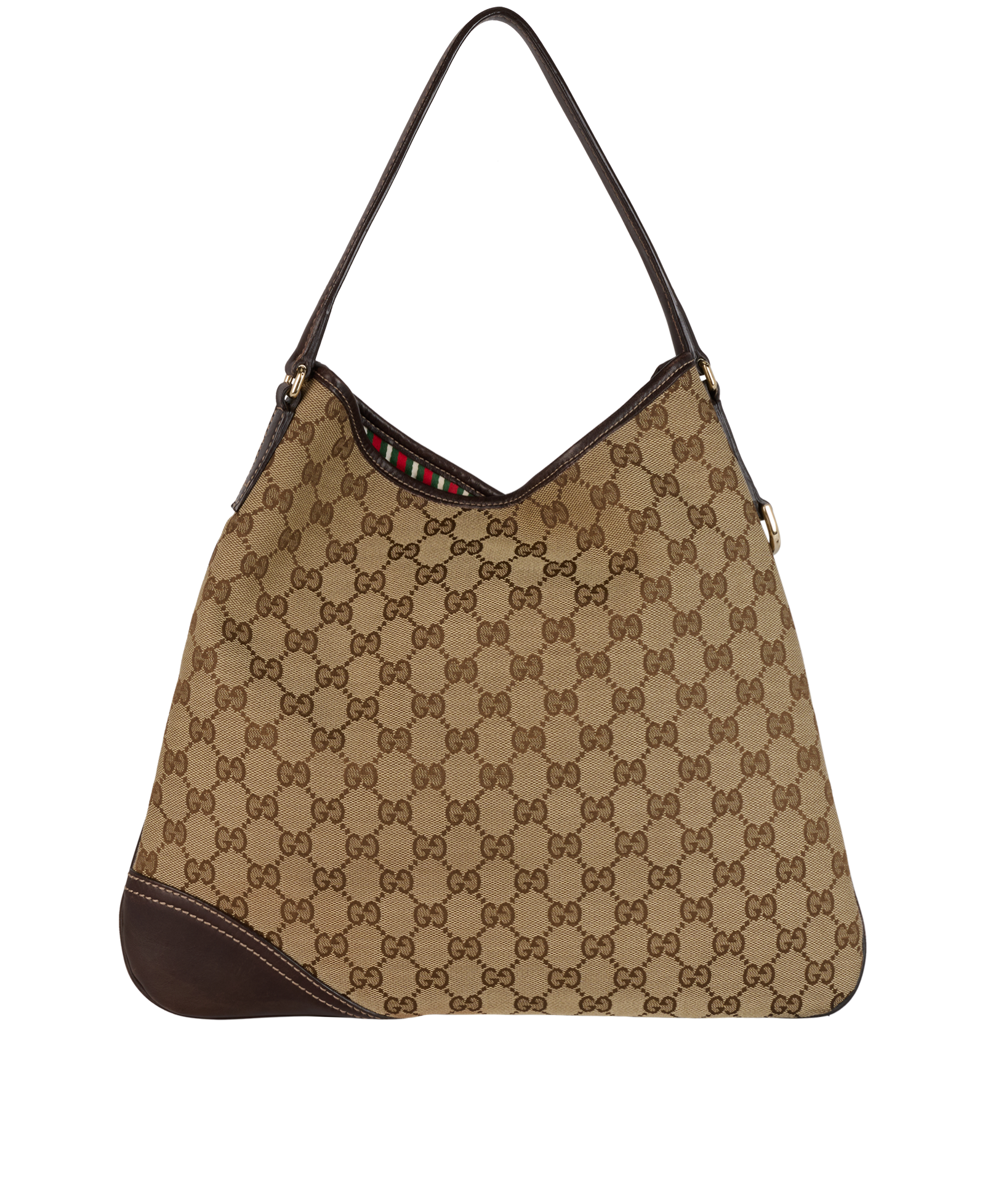 Medium GG Hobo Shoulder, &pound;450, Handbags, Beige, Canvas, Back view